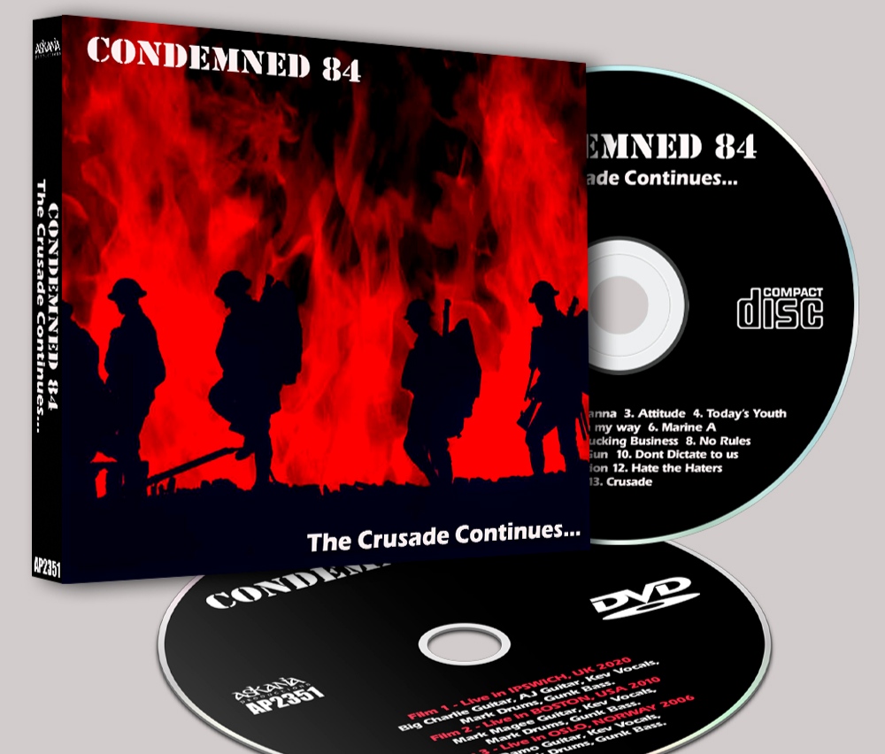 Condemned 84 - The Crusade Continues... - CD + DVD