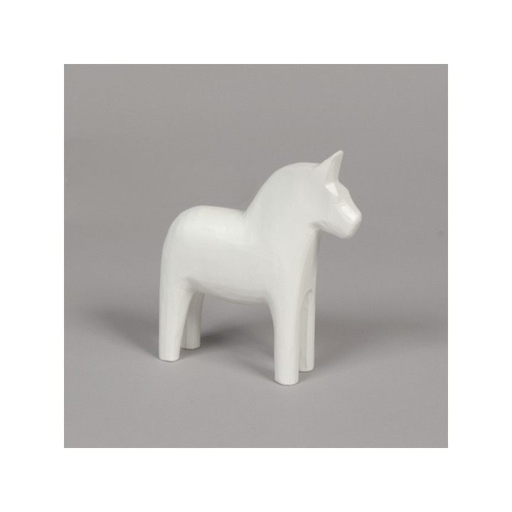 Enfärgad Täljd 13cm Vit
