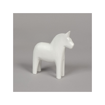 Enfärgad Täljd 13cm Vit