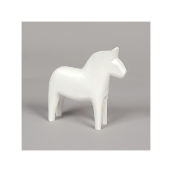 Enfärgad Täljd 15cm Vit