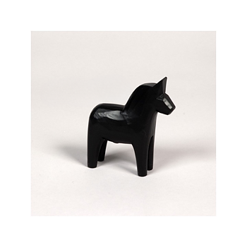 Enfärgad Täljd 10cm Svart