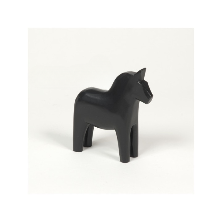 Enfärgad Täljd 13cm Svart