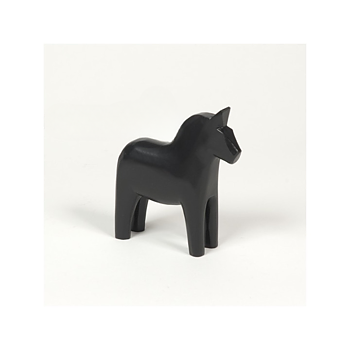 Enfärgad Täljd 13cm Svart