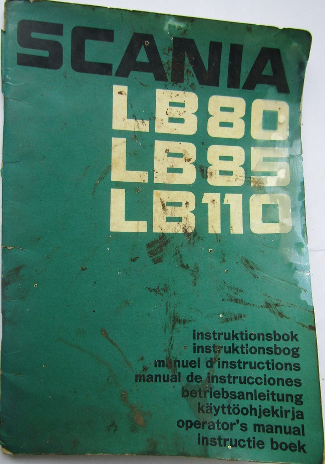 1969 Scania LB 80, LB 85, LB 110 Instruktionsbok
