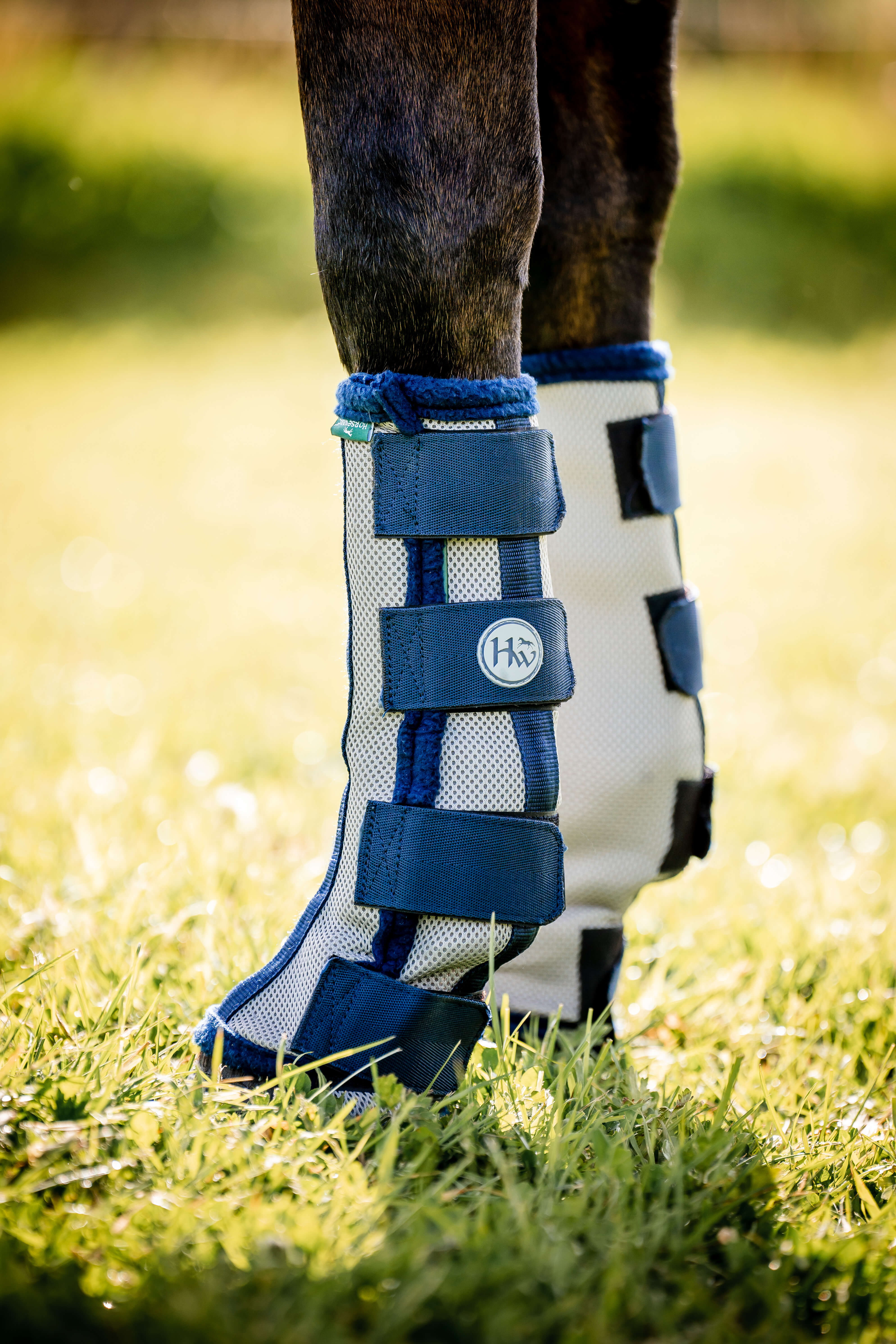 Horseware AMIGO FLYBOOTS silver/navy
