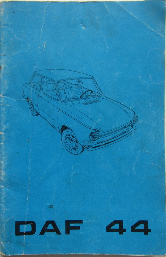 1970 DAF 44 Instruktionsbok