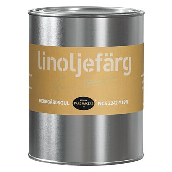 Linoljefärg Herrgårdsgul 1L