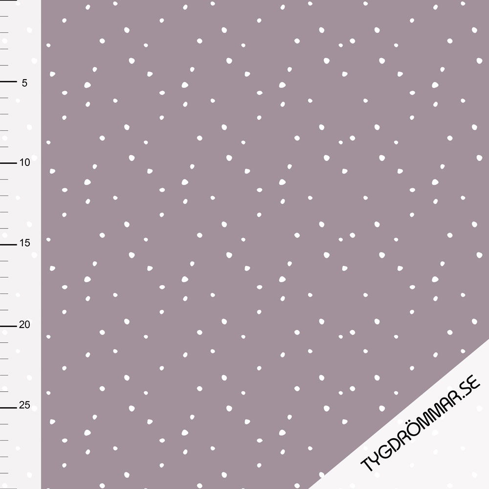 MINI SPOTS RIBBED - DUSTY LILAC - 7