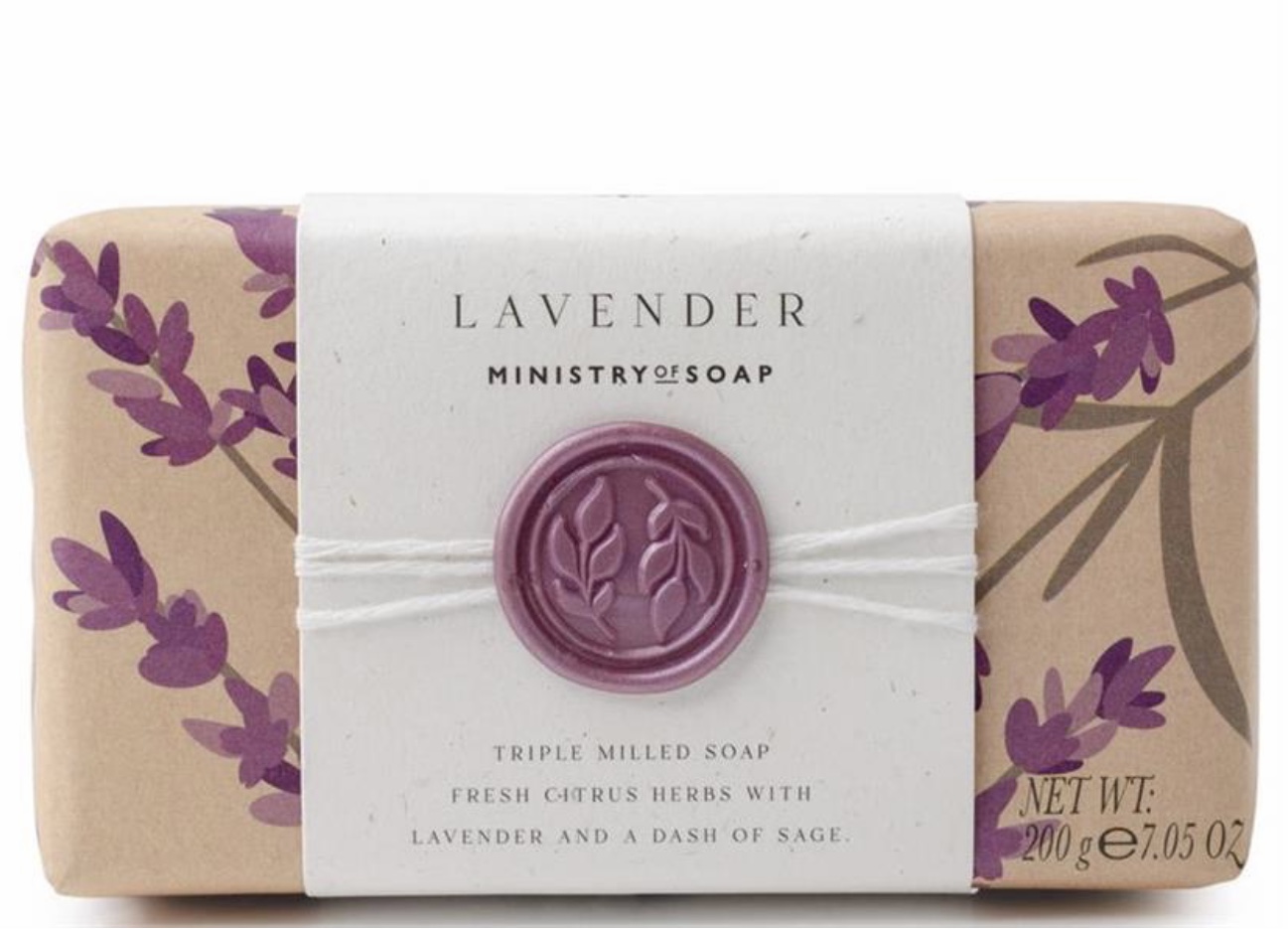 Soap Lavender 200g – naturlig tvål med lavendel & salvia - 2