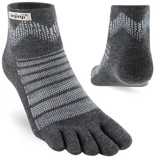Injinji Outdoor Midweight Mini-Crew Wool Slate
