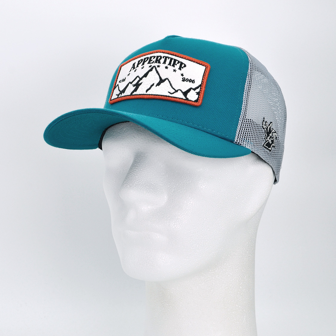 appertiff - Ridge Trucker Cap Teal/Light Grey