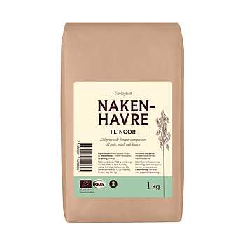 Nakenhavre-flingor 1 kg KRAV