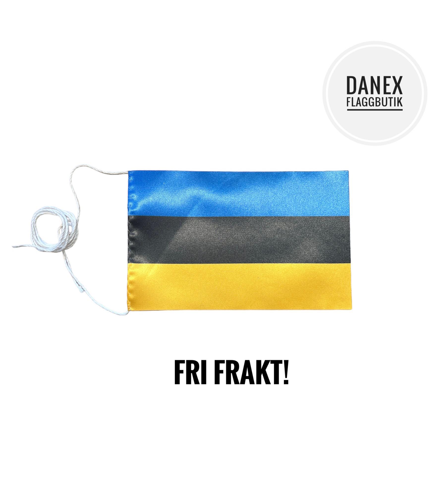 Estlandssvenska bordsflagga 10x16 cm 