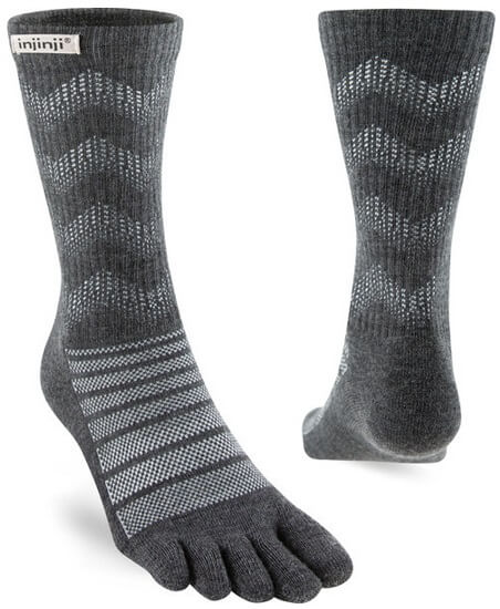 Injinji Outdoor Midweight Crew Wool Slate