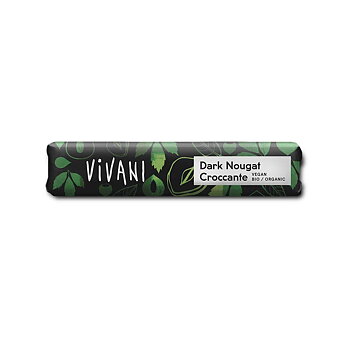 Mörk Vegansk Choklad Nougat 35g Vivani