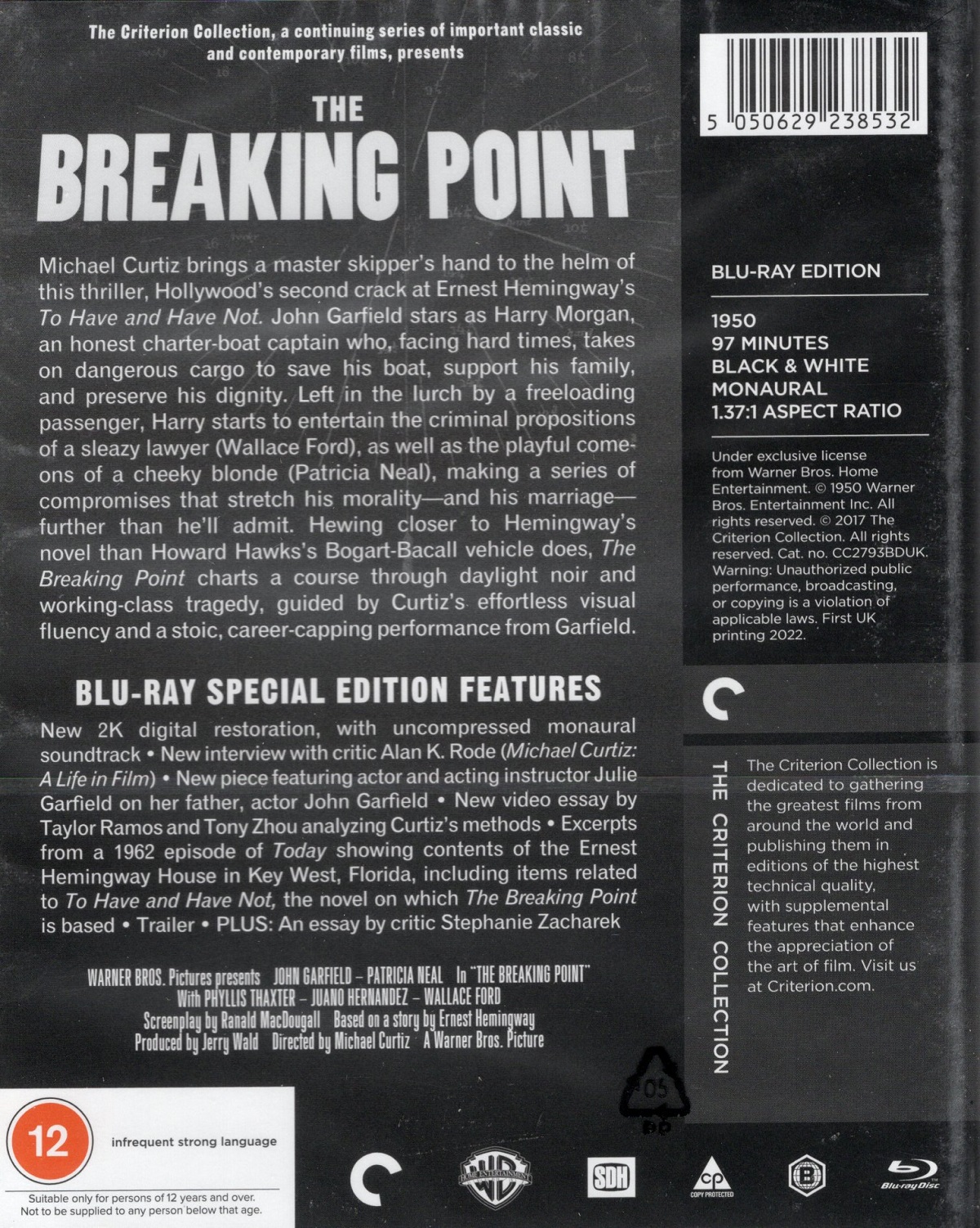 The Breaking Point Blu-ray - John Garfield