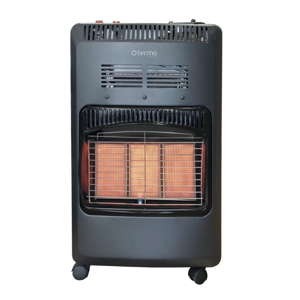 Gasolkamin kompakt 4200W med fläkt