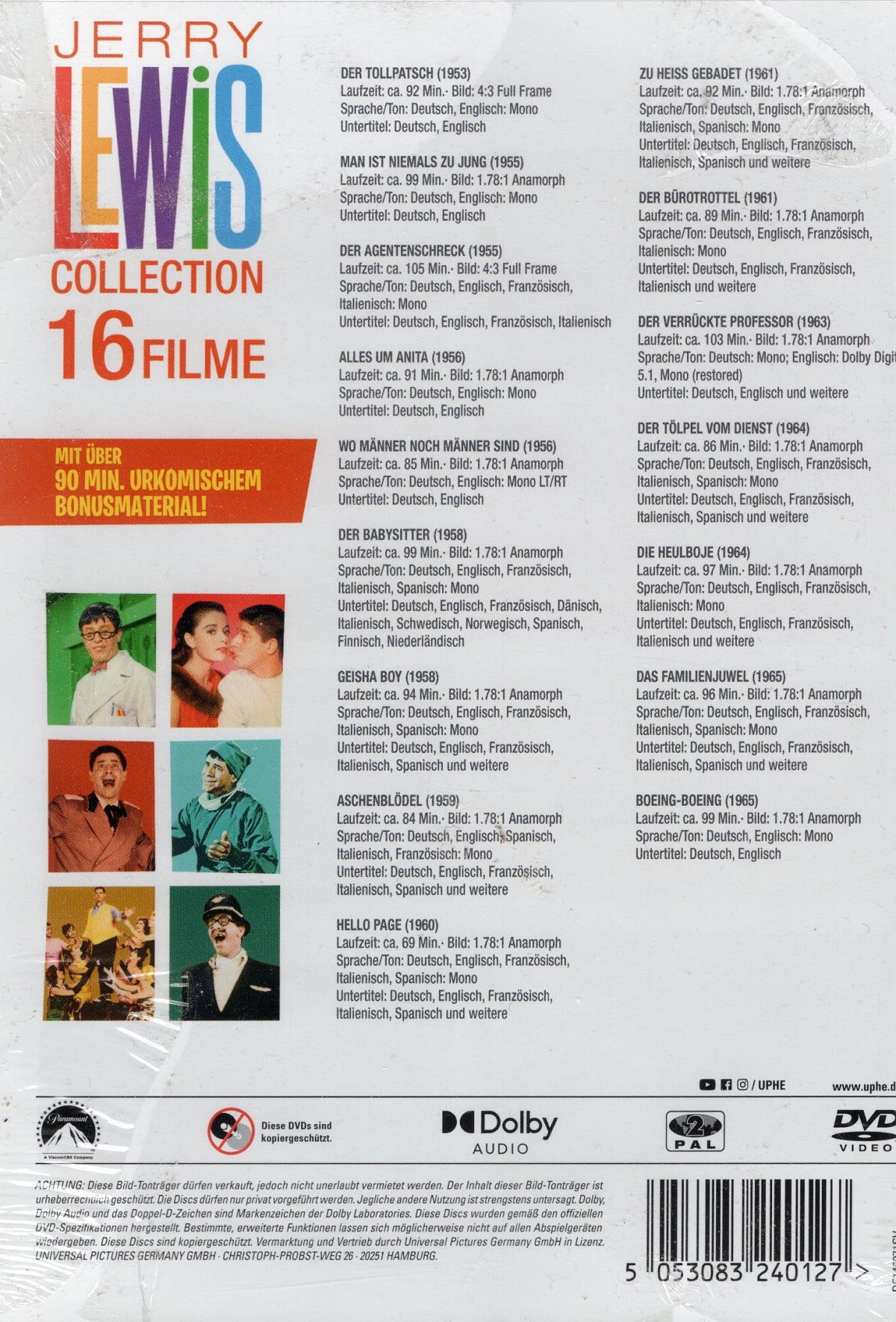 Jerry Lewis Box Set (16-disc) (ej svensk text) - 2