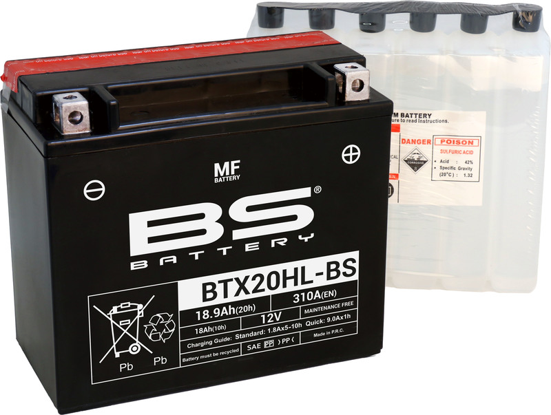 Batteri 20Ah 91/97-  BTX20HL-Bs MF,  BS