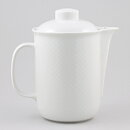 Signe Persson-Melin (Chess 1980) White Coffee Pot with Checkers Relief 19 cm