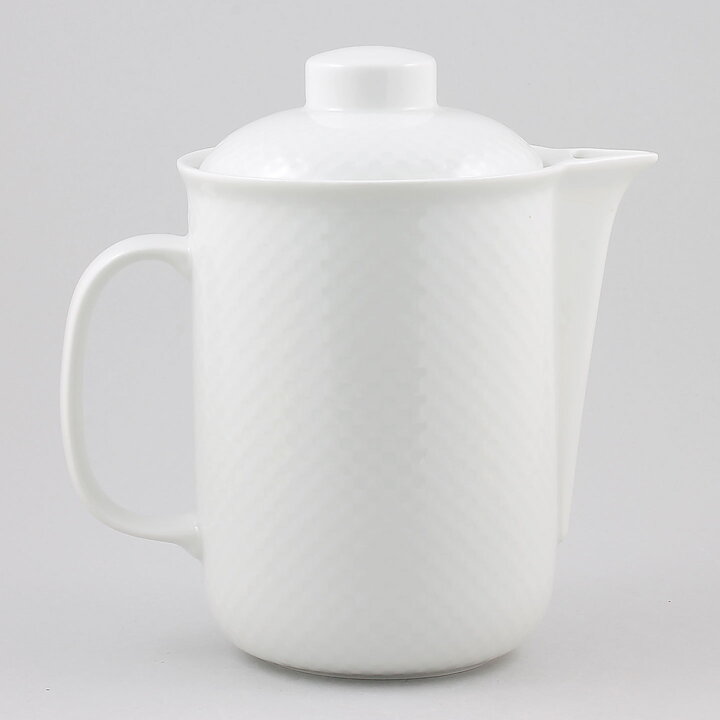 シグネ・ペーソン・メリン  Chessシリーズ  白色のコーヒーポット  19cm  1980年