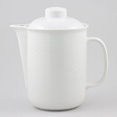 Signe Persson-Melin (Chess 1980) White Coffee Pot with Checkers Relief 19 cm