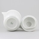 Signe Persson-Melin (Chess 1980) White Coffee Pot with Checkers Relief 19 cm