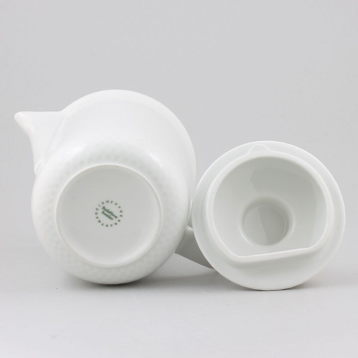 シグネ・ペーソン・メリン  Chessシリーズ  白色のコーヒーポット  19cm  1980年