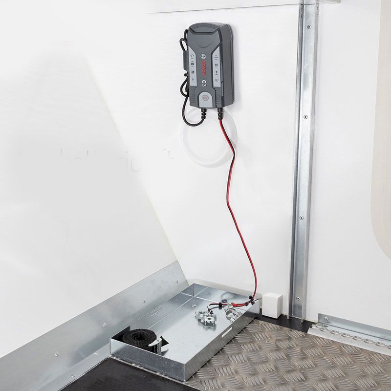 12V batteri-el i skåptrailer