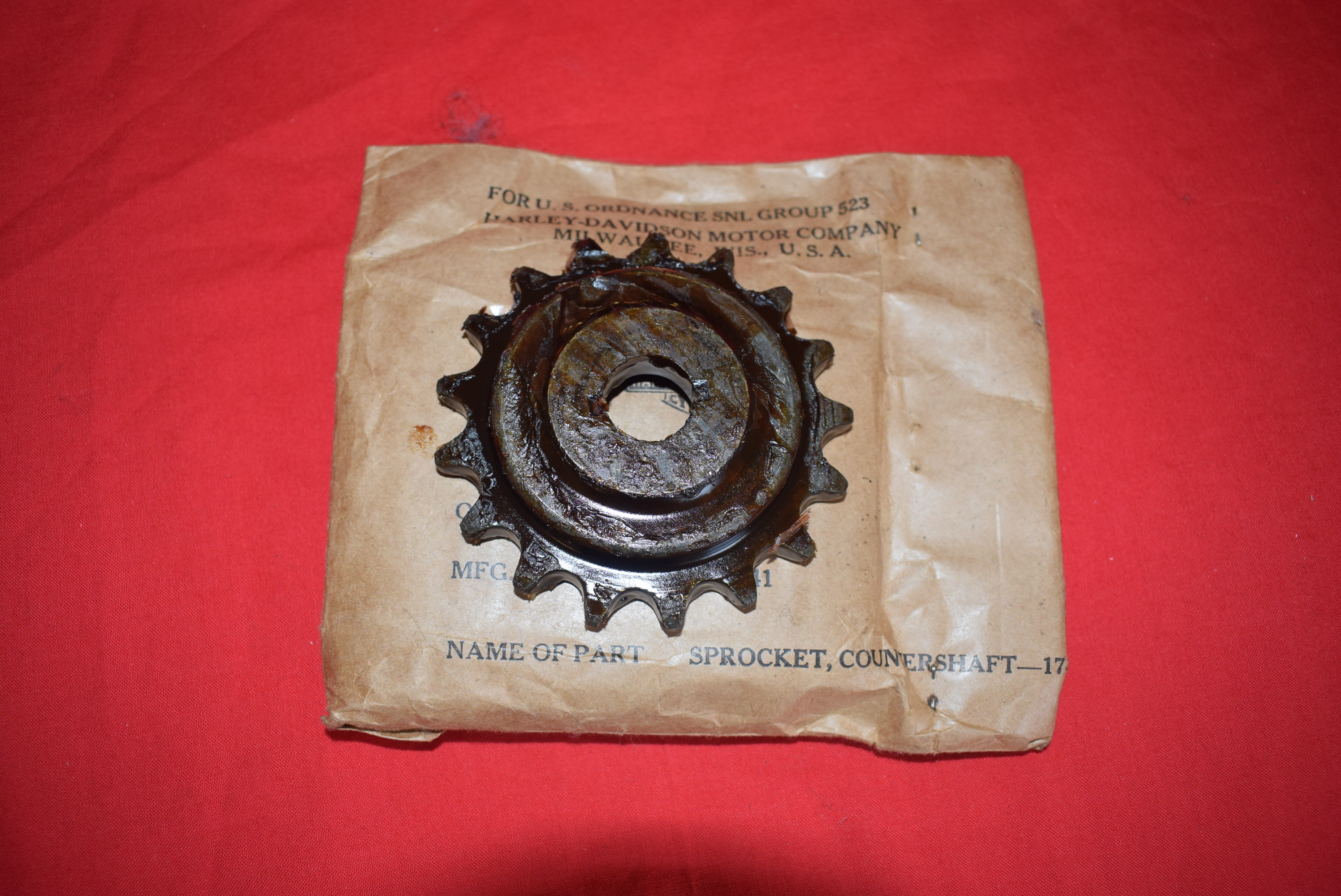 Sprocket transmission 17T Harley 45" 1941-73  NOS