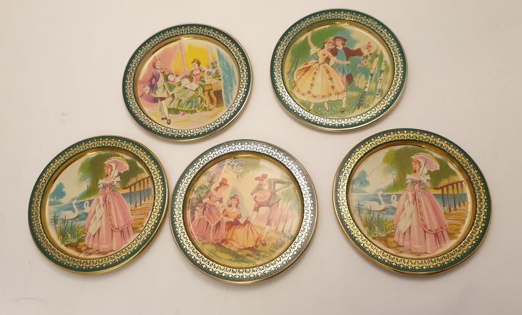 Coasters litograferad plåt 1950-tal