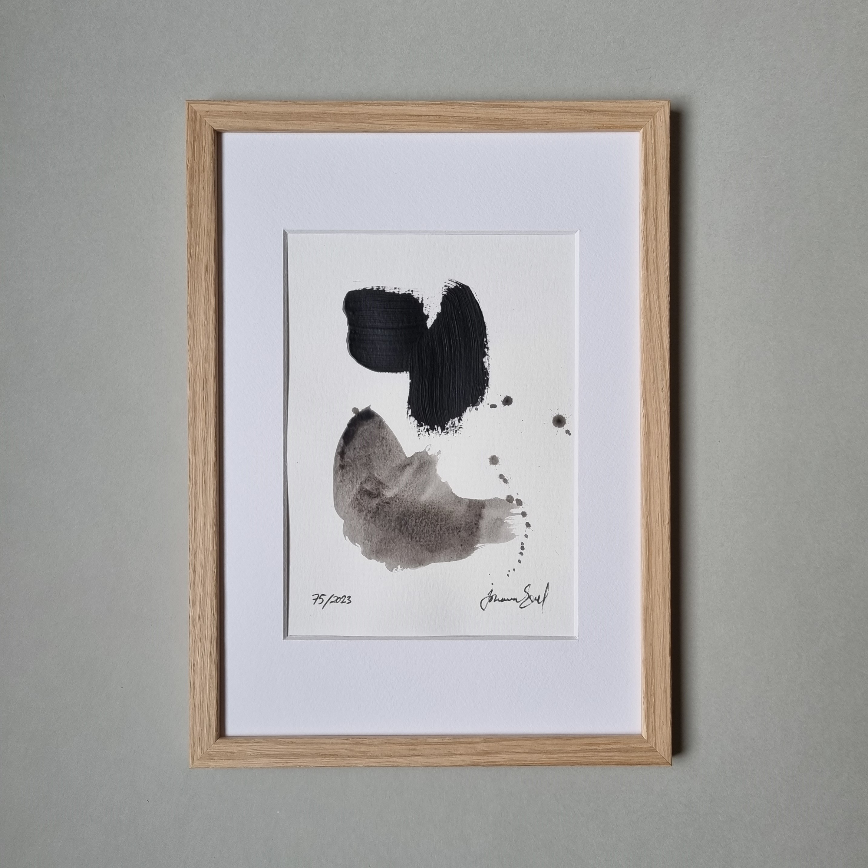 (SÅLD) No. 75 Handmålat mini-konstverk
