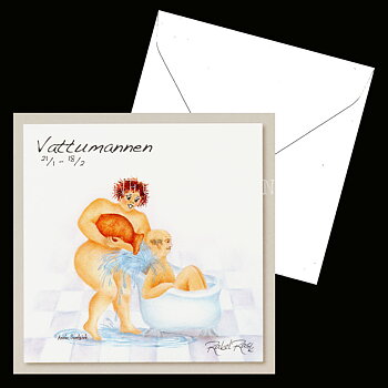 Vattumannen 21/1 - 18/2 - Rakel Rask Konstkort - 751