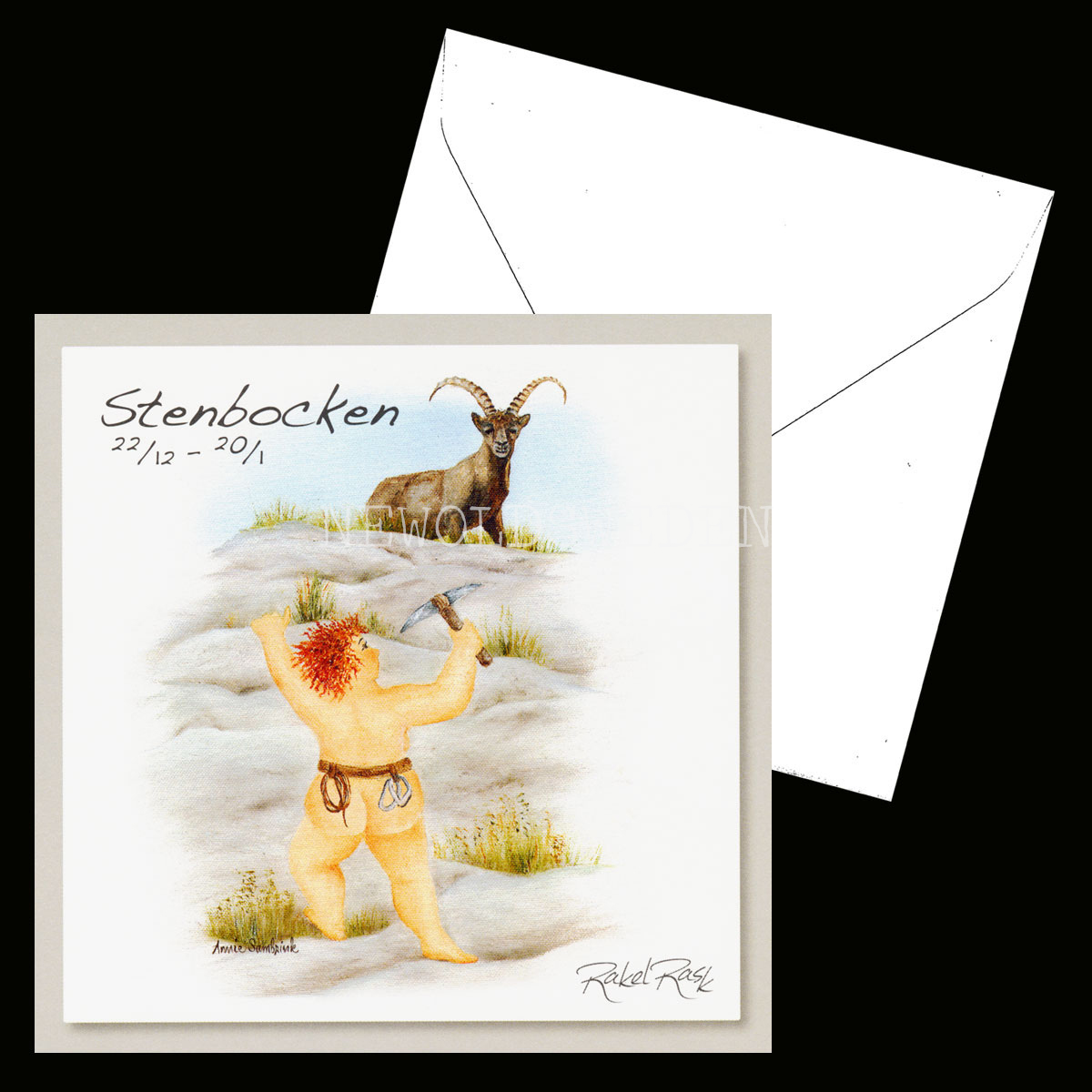 Stenbocken 22/12 - 20/1 - Rakel Rask Konstkort - 751 - 2