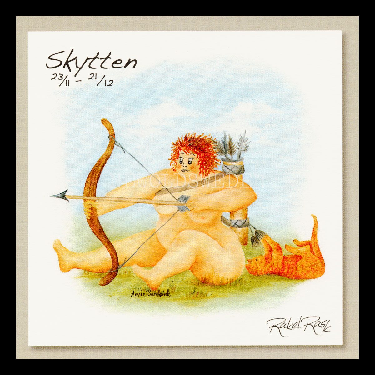 Skytten 23/11 - 21/12 - Rakel Rask Konstkort - 751