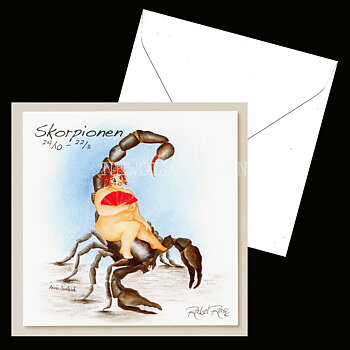 Skorpionen 24/40 - 22/11 - Rakel Rask Konstkort - 751