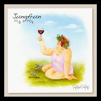 Jungfrun 24/8 - 22/9 - Rakel Rask Konstkort - 751