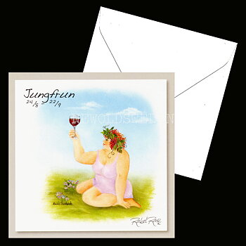 Jungfrun 24/8 - 22/9 - Rakel Rask Konstkort - 751