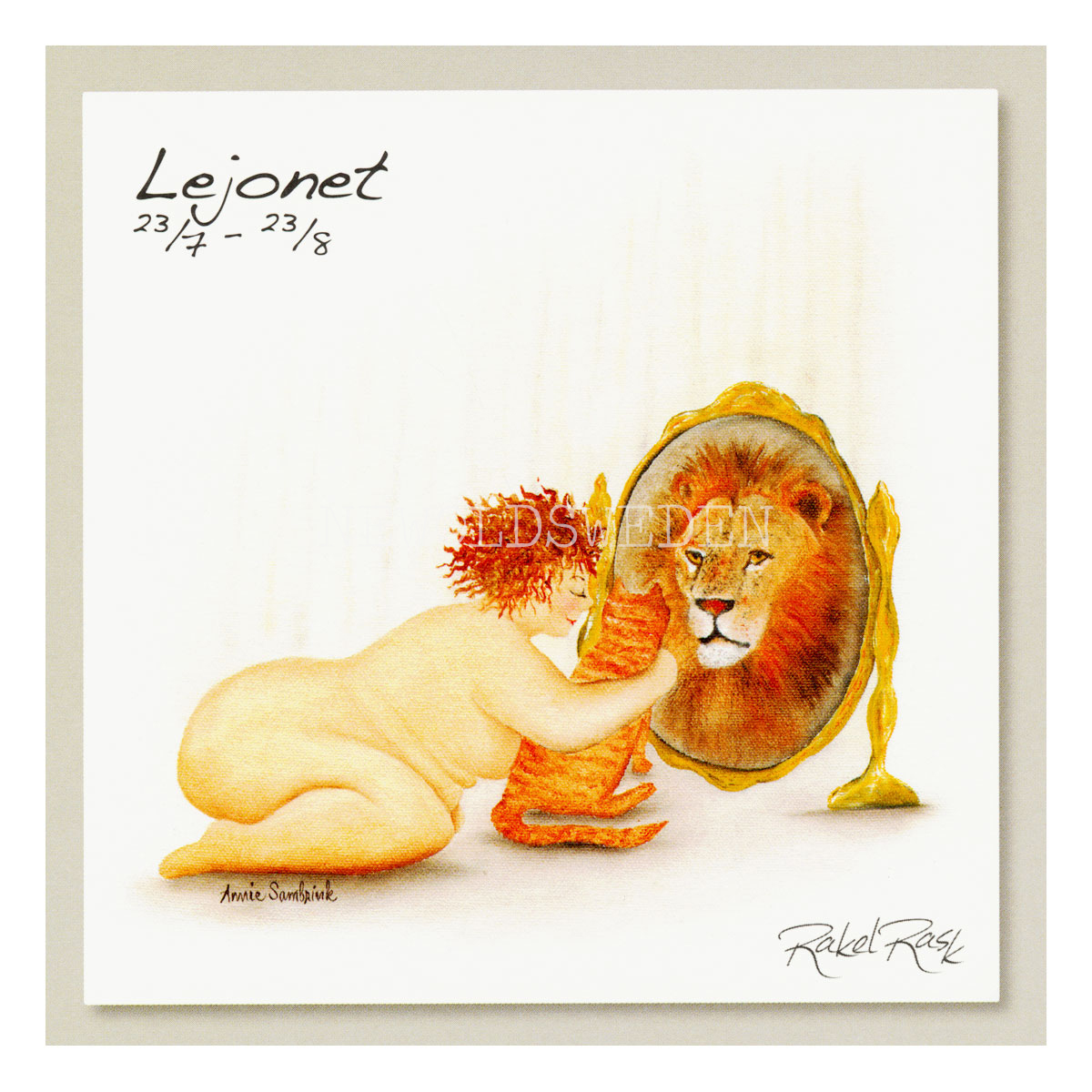 Lejonet 23/7 - 23/8 - Rakel Rask Konstkort - 751 - 6