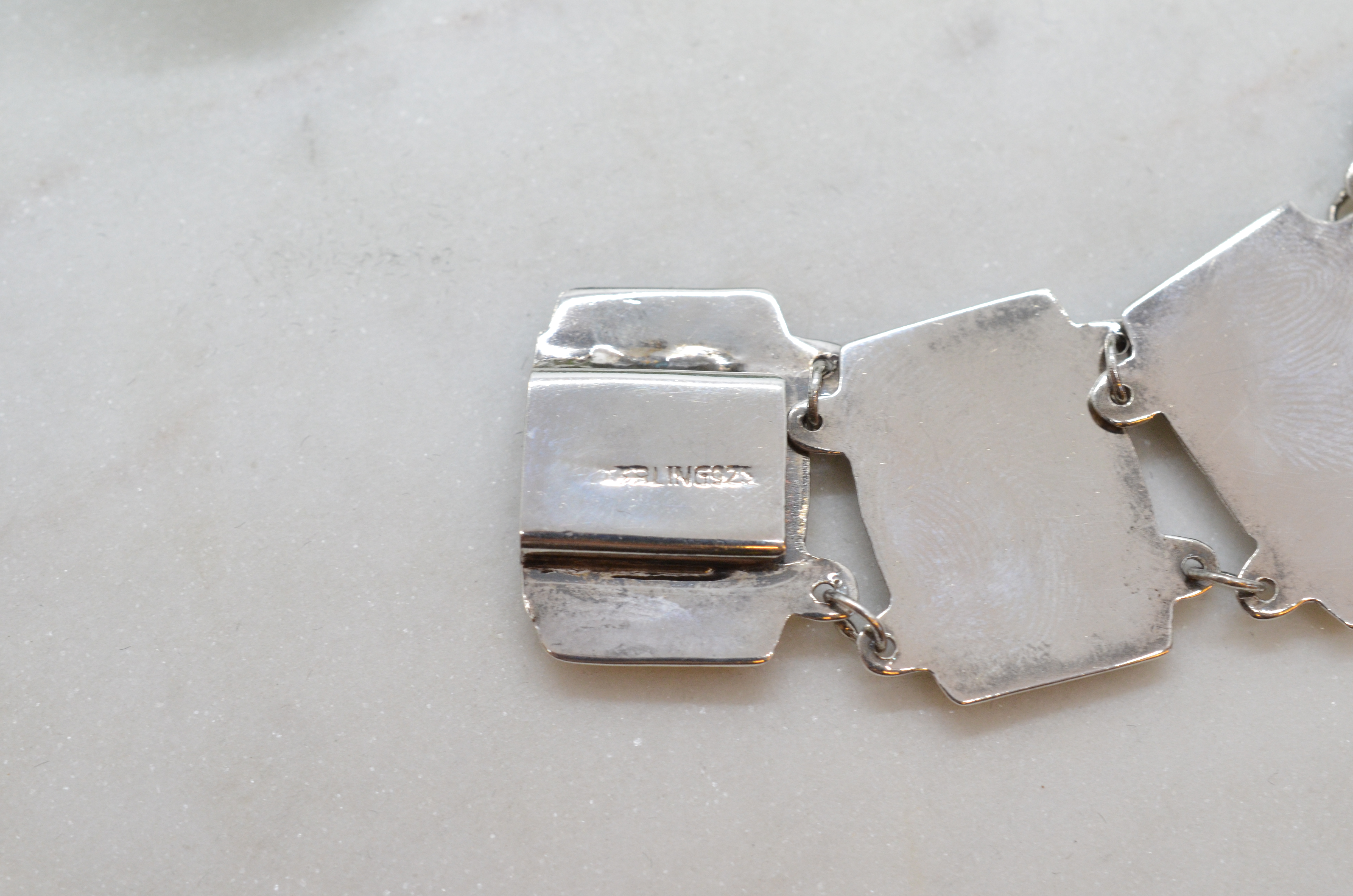 Vintage armband i silver - 5
