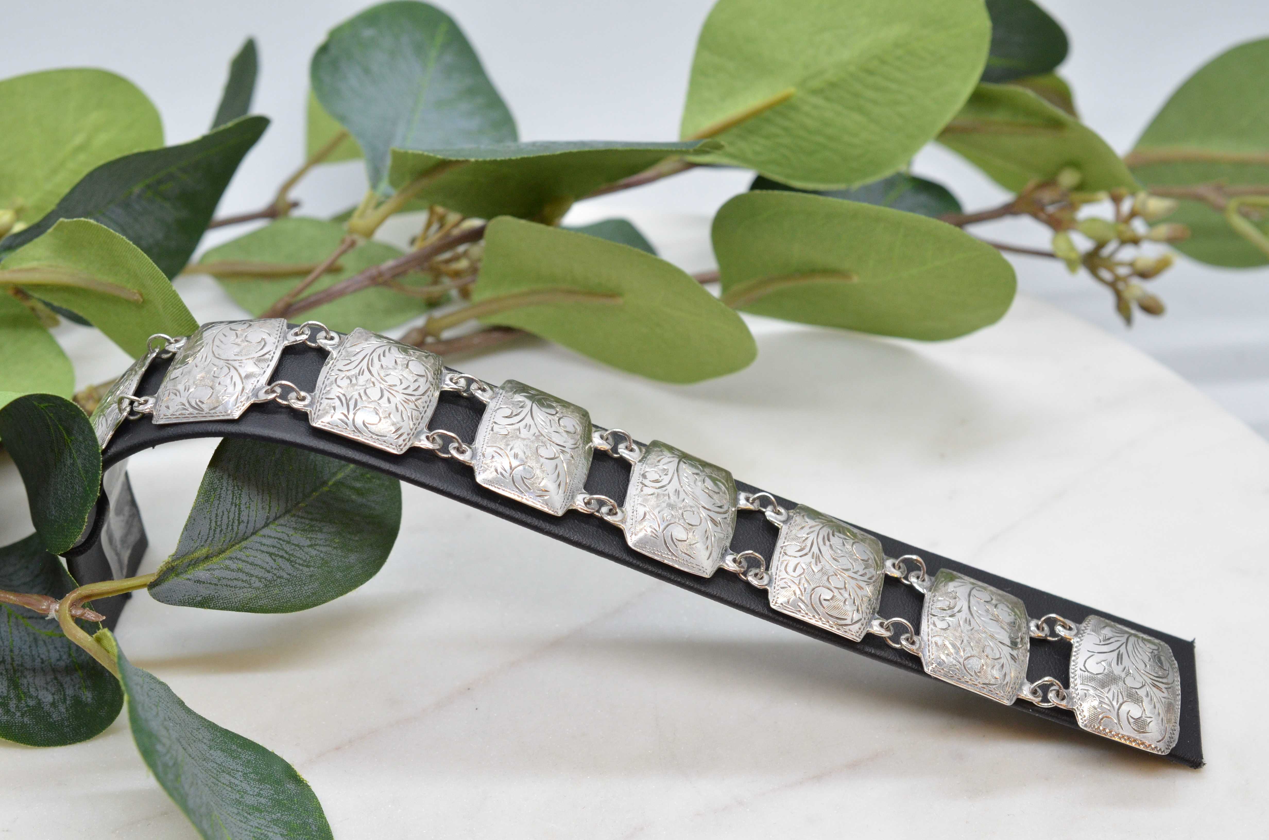 Vintage armband i silver