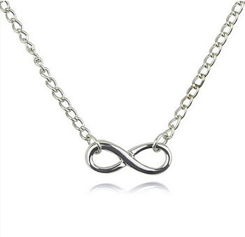 Halsband "Eternity" i 925 Sterling Silverplätering