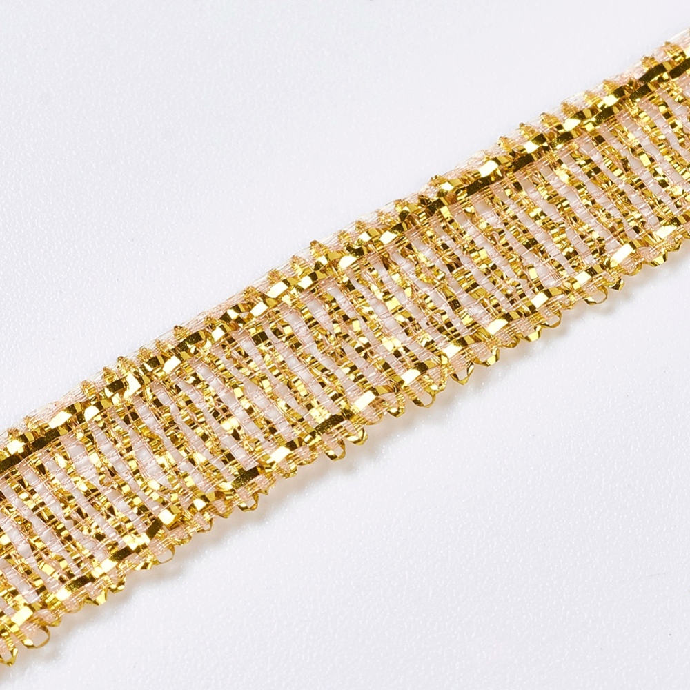 Organzaband 6mm guld hel rulle