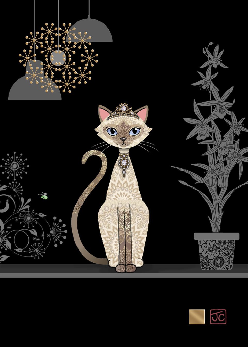 Siamese Cat, Greeting Card
