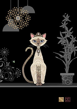 Siamese Cat, Greeting Card