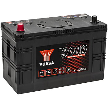 STARTBATTERI YUASA 112AH SHD +- 346X173X234