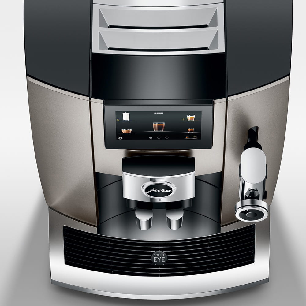 Jura J8 Midnight Silver (EA 15471) - Bean to cup - KaffeGrossisten