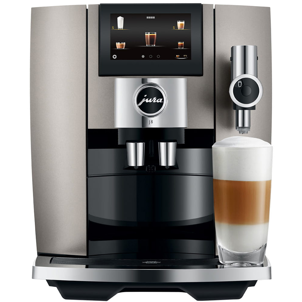 Jura J8 Midnight Silver (EA to - cup Bean 15471) - KaffeGrossisten