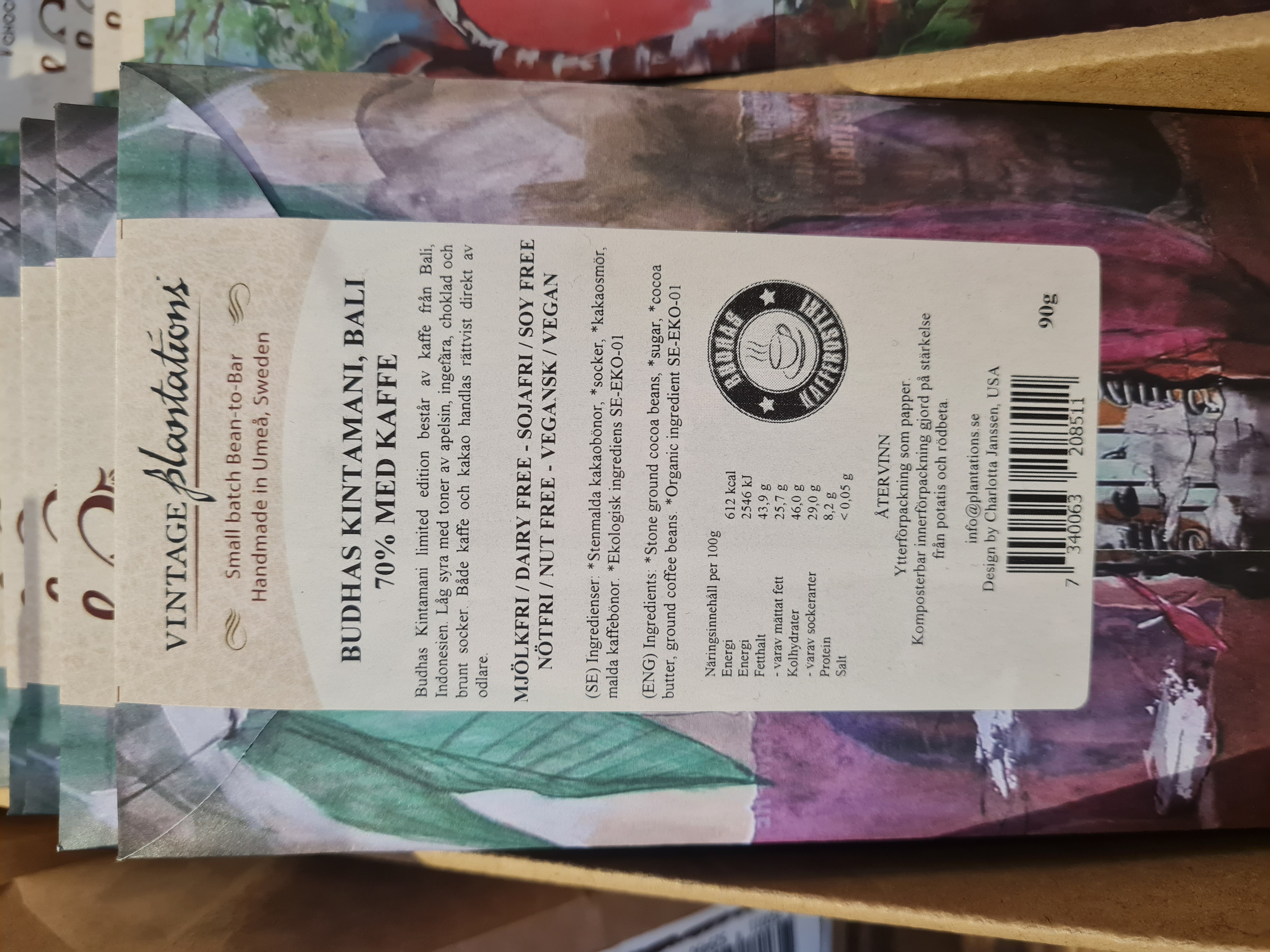 70% choklad Budhas Lycksele Blend eko - 2