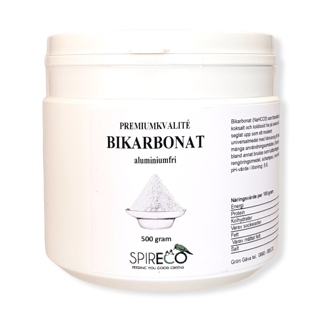 Premiumkvalité Bikarbonat Aluminiumfri 500 gram – Spireco